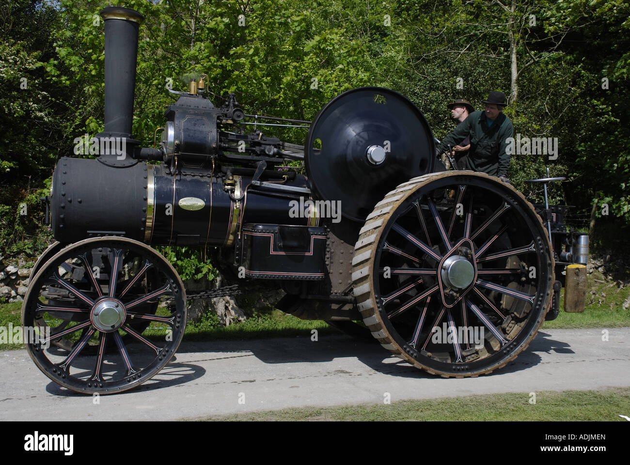 Traction Engine at Anglesey vintage rally henblas park bodorgan Stock Photo