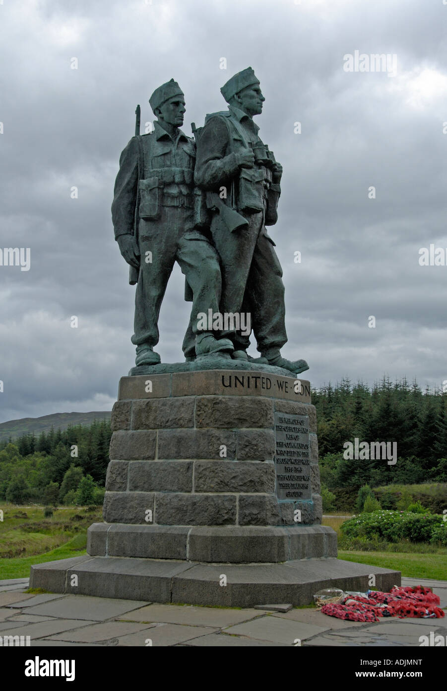 The Commando Memorial . Spean Bridge , Lochaber , Scotland , U . K . , Europe . Stock Photo