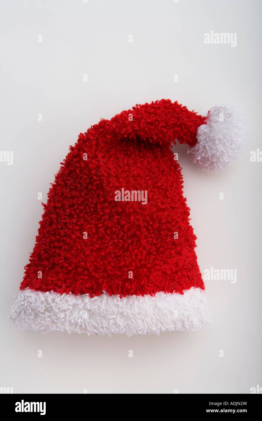 Closeup of small Santa Claus hat with 