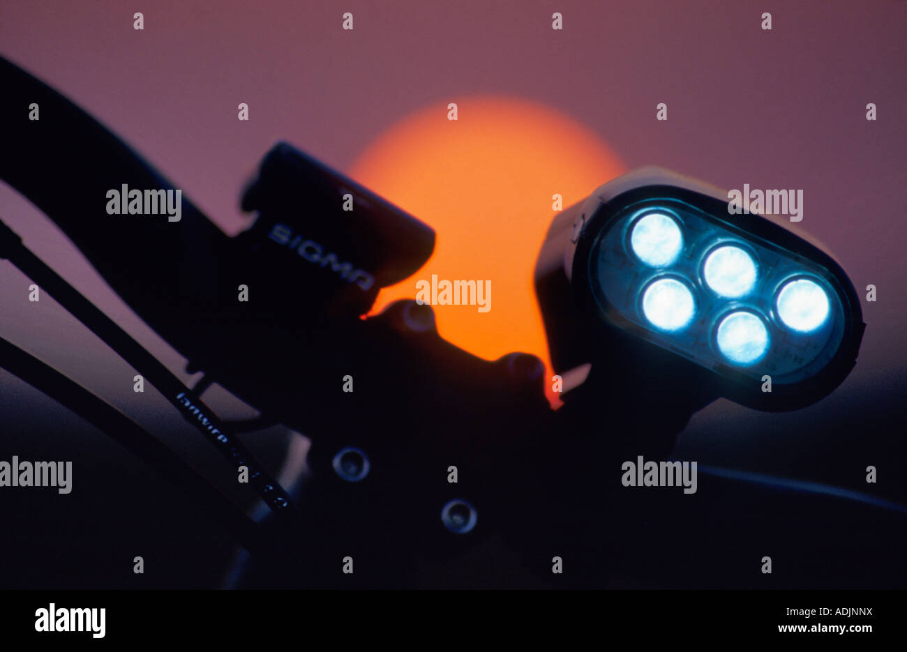 LED bike light Stock Photo Alamy