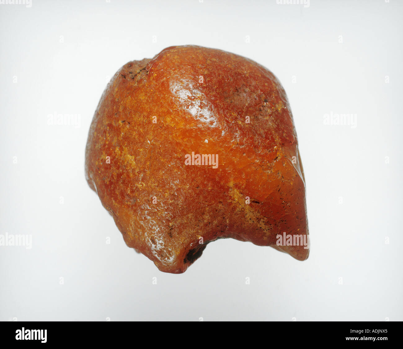 Amber artifact from Stone Age England Stock Photo