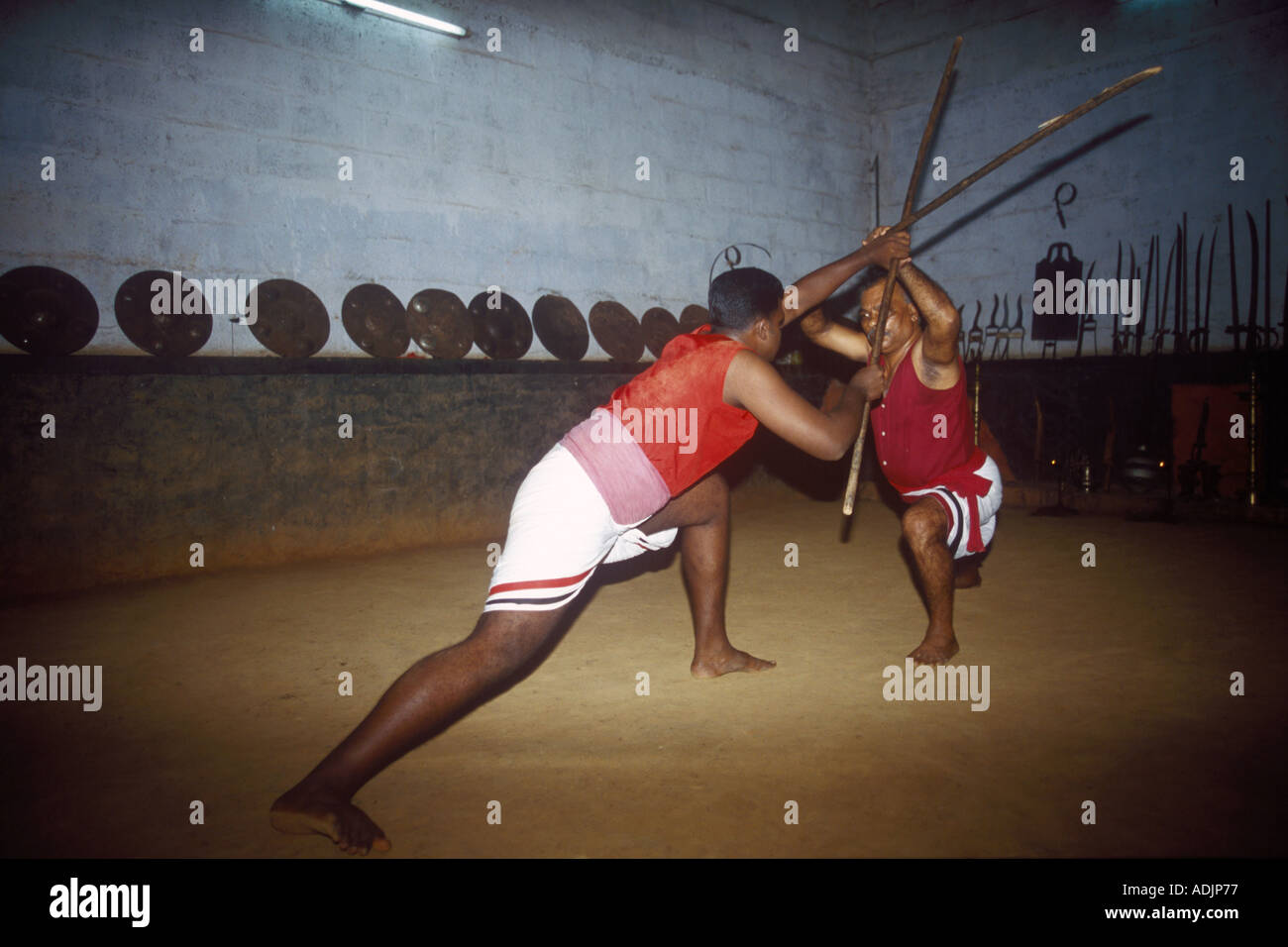 Kalairipattu Traditional Martial Art of Kerala India Stock Photo Alamy