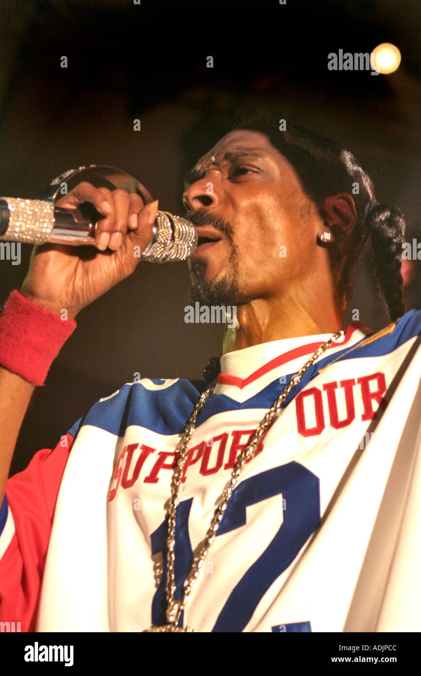 Rapper Snoop Dog In Concert Rapper Snoop Dog In Concert