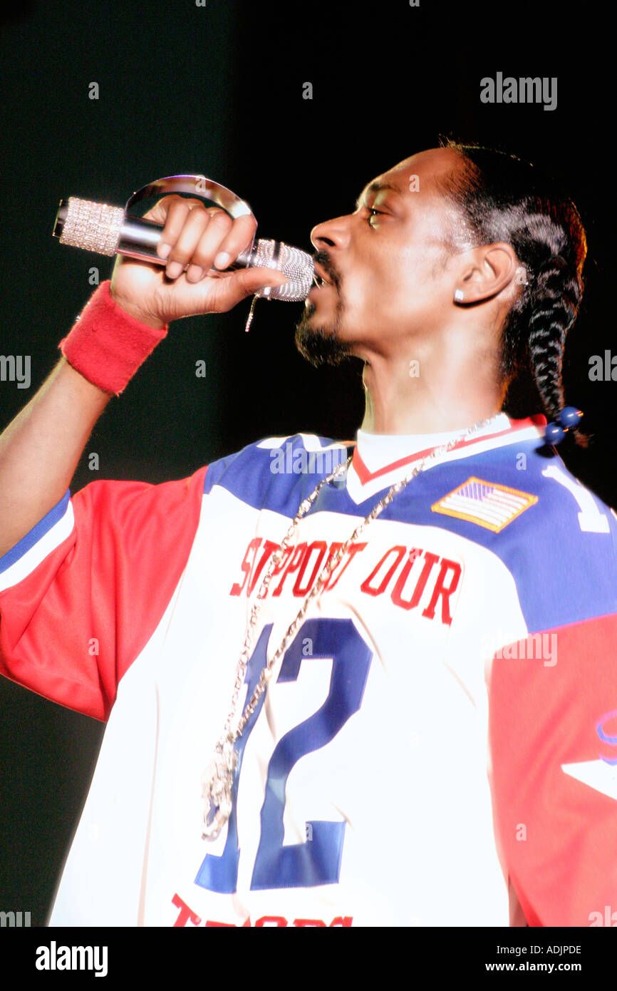 Rapper Snoop Dog In Concert Rapper Snoop Dog In Concert