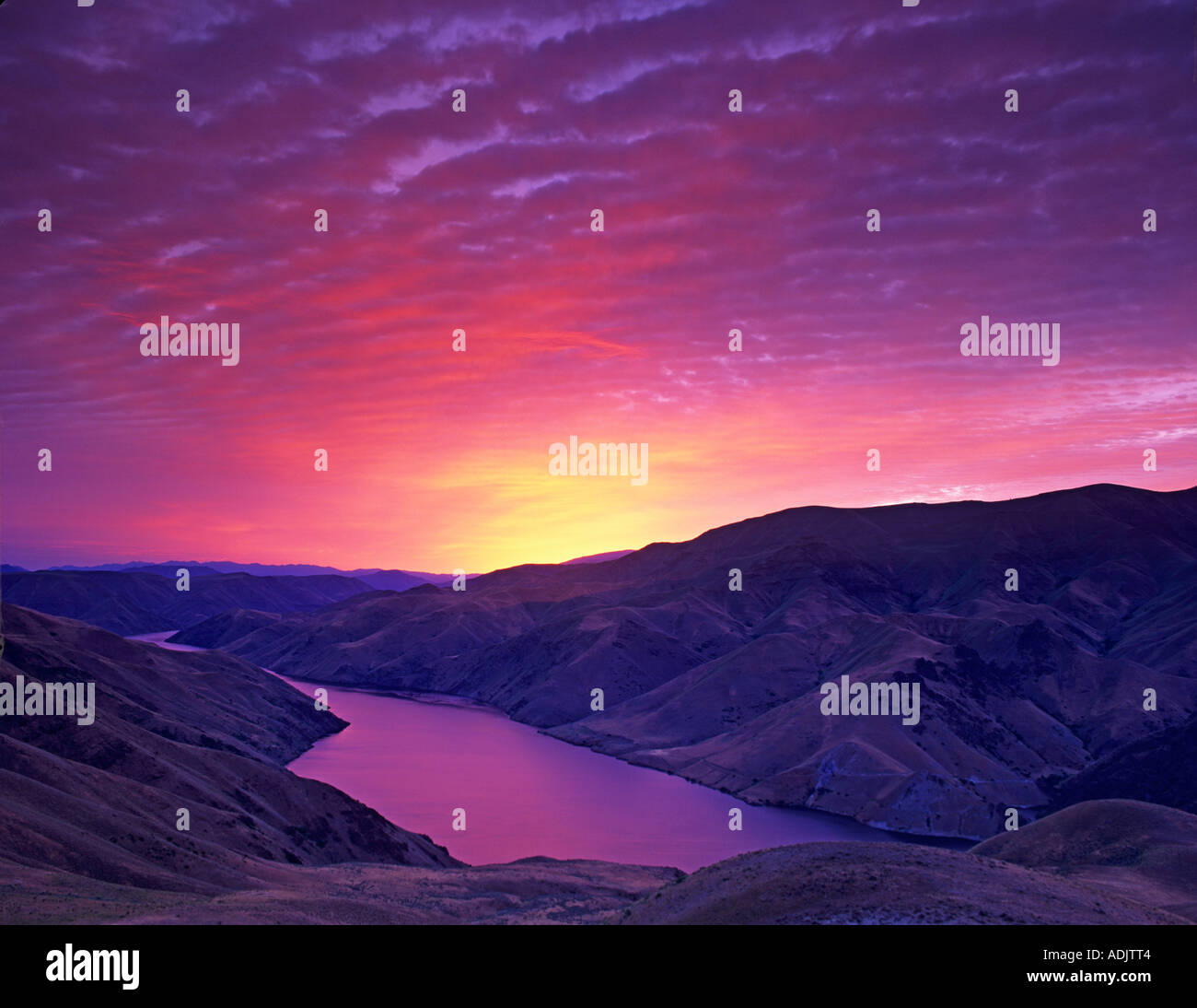 Sunrise and Snake River Near Richland Oregon available as a tiff scan