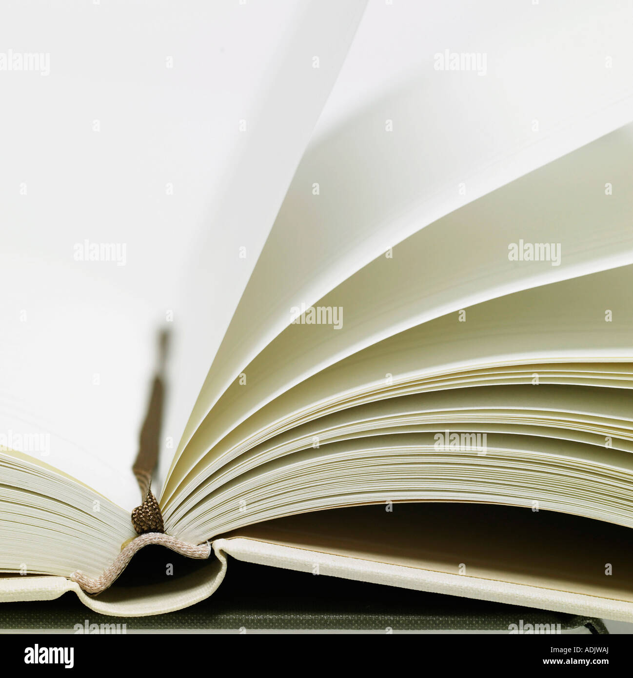 A opened notebook highlighted Stock Photo Alamy