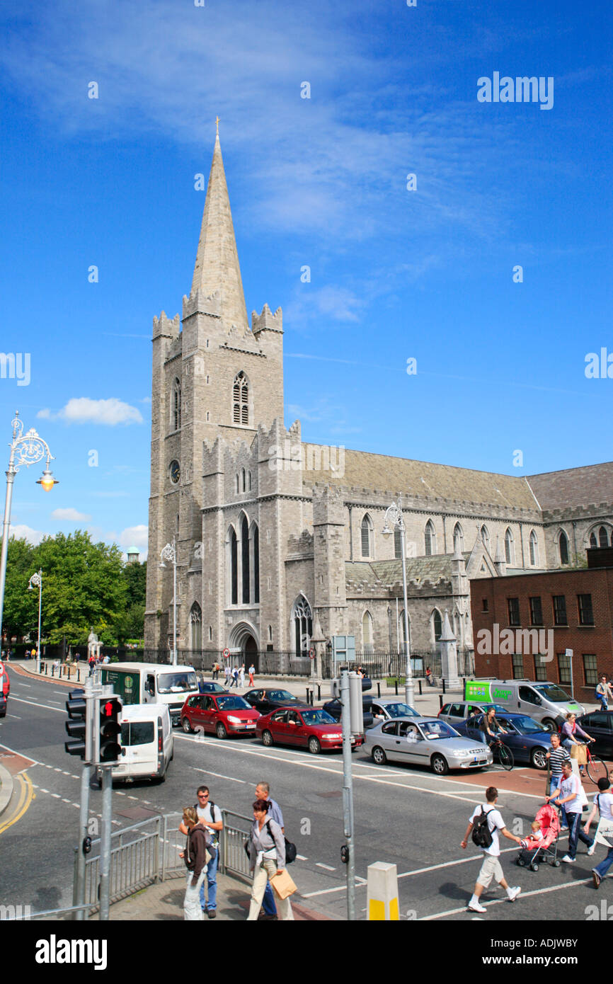 St. Patrick´s Cathedral in Dublin in Ireland Stock Photo