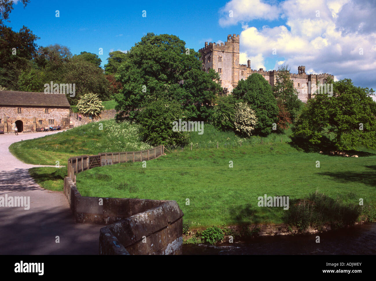 Haddon Hall Bakewell Derbyshire Stock Photo Alamy