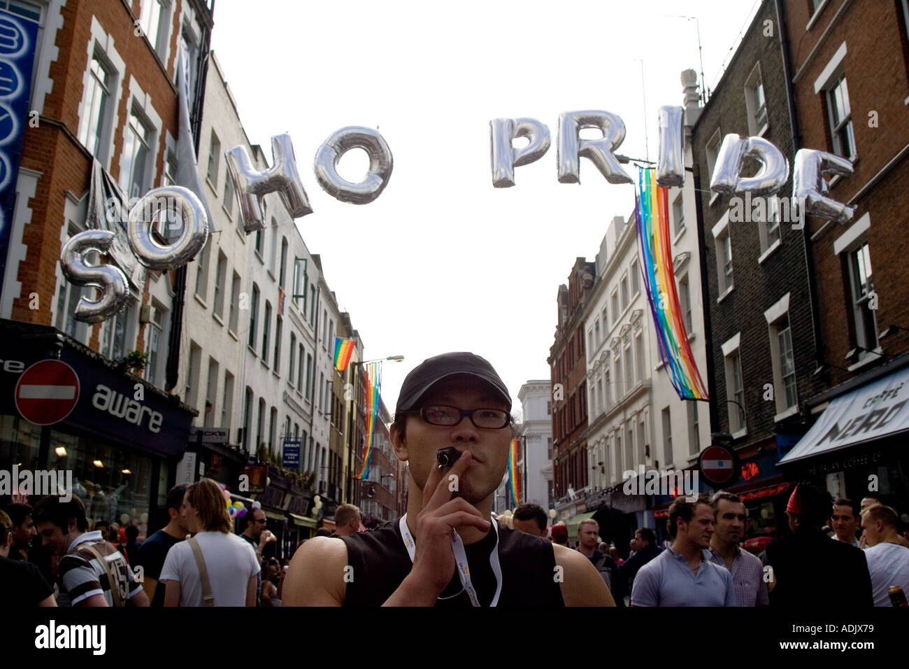 Gay Pride festival in Soho London England Britain UK Stock Photo Alamy