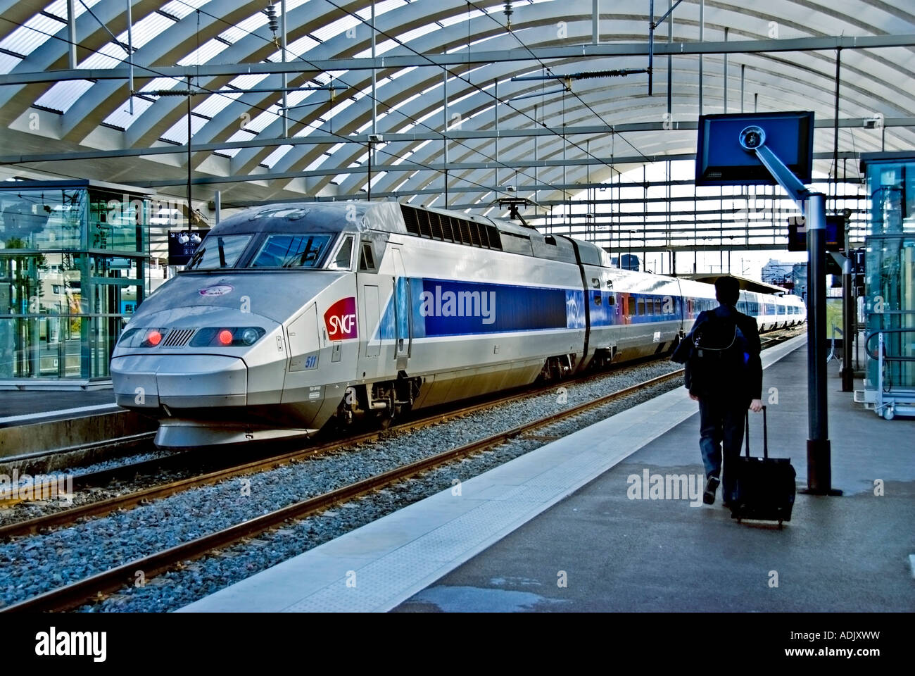 Reims France, Public Transit System "TGV Train" Station Inside SNCF
