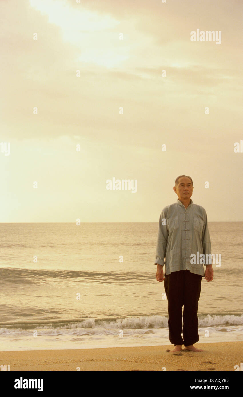 One senior man standing hi-res stock photography and images - Alamy