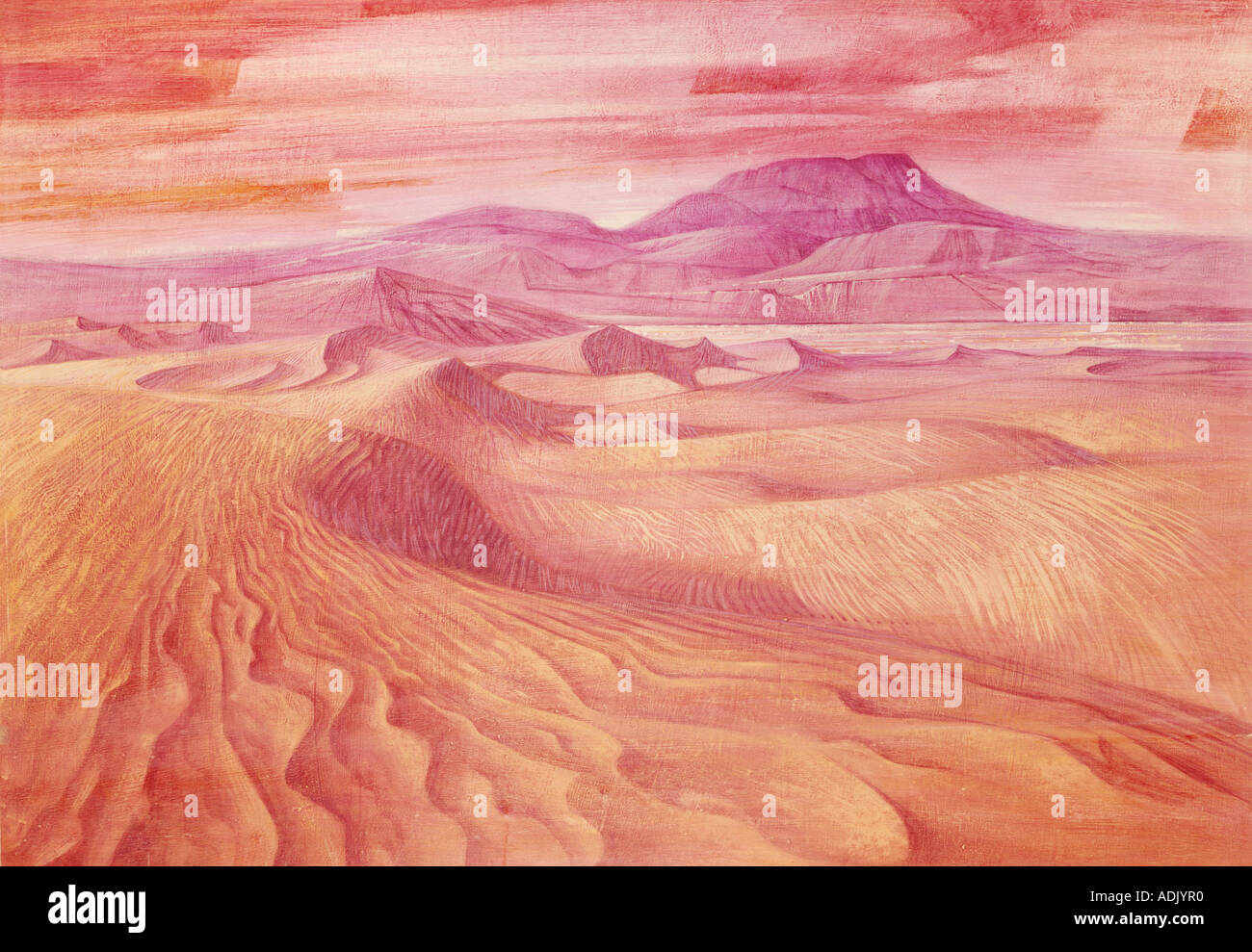 Permian desert Stock Photo