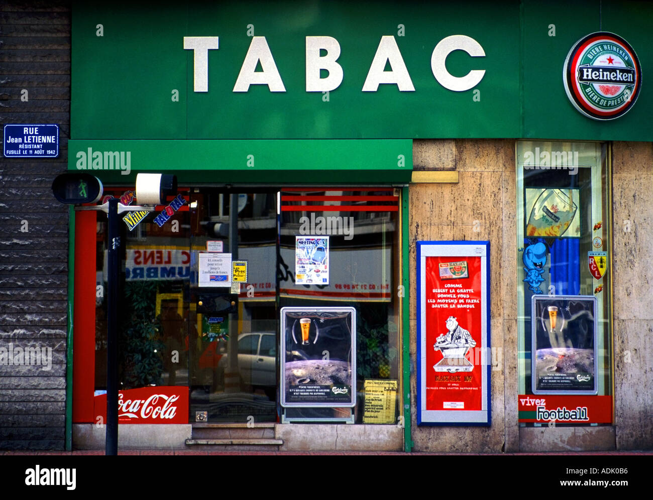 tobacco in calais france pas de calais tabac lens Stock Photo