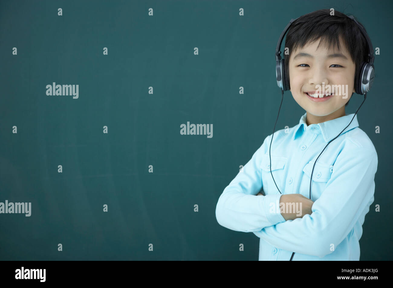 A boy in the class Stock Photo