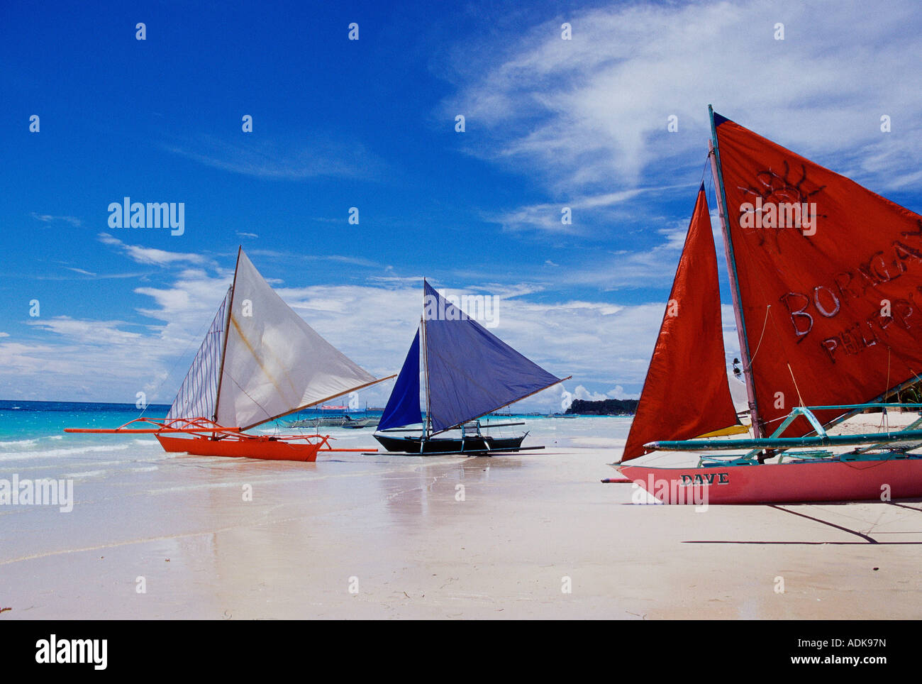 South East Asia a sailing boat Stock Photo Alamy
