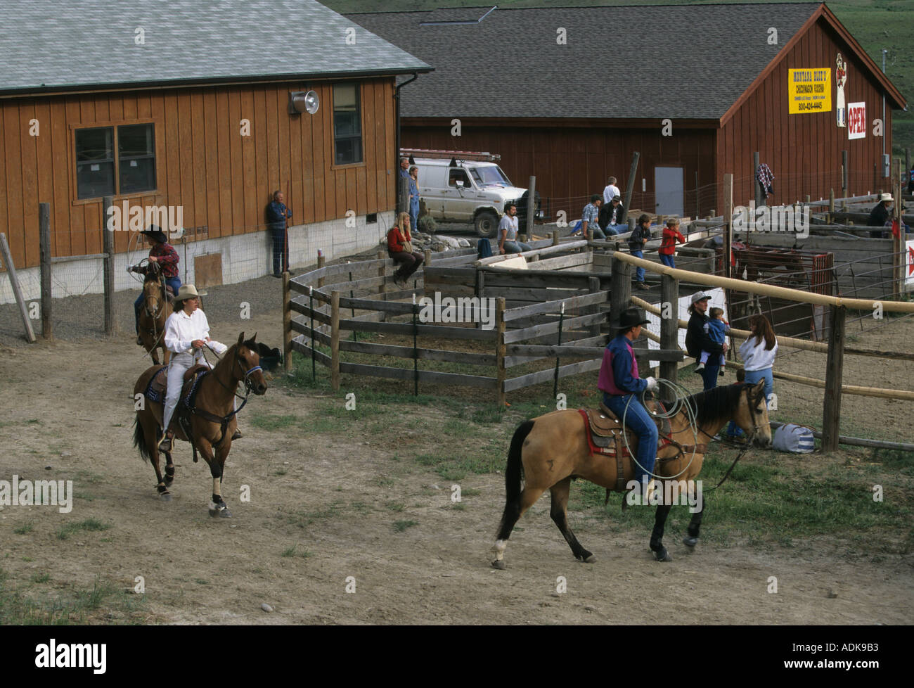 Gardiner Rodeo American horses hi-res stock photography and images - Alamy