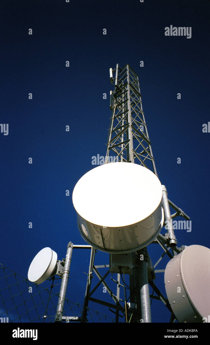 radio transmitter receiver antenna mast Stock Photo Alamy