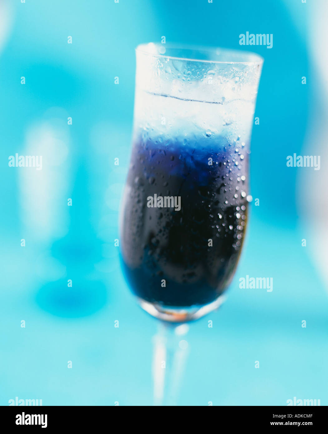 drink beverage blue Hawaii cocktail Stock Photo