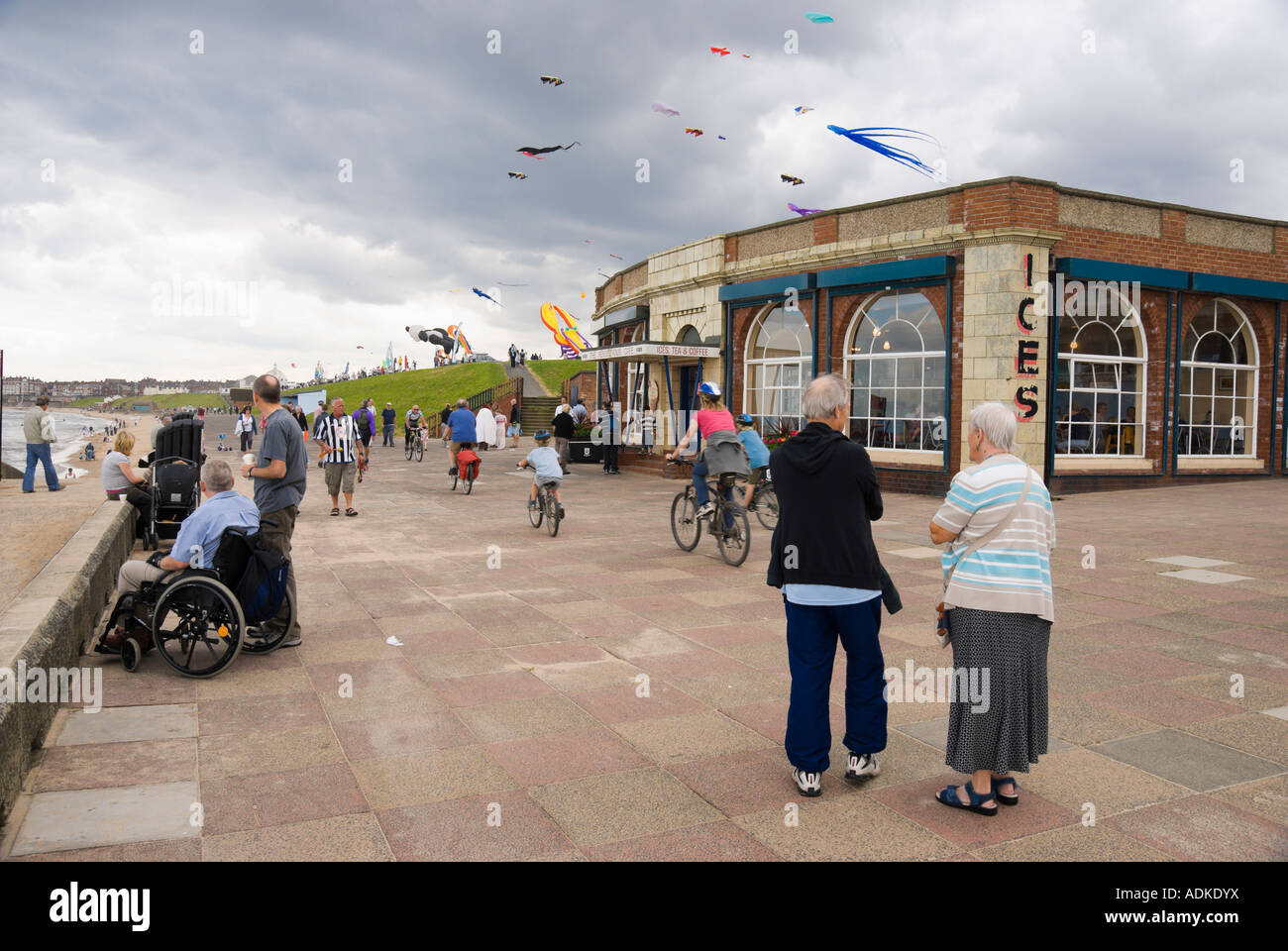 Northumberland UK Whitley Bay North Tyneside the Rendezvous café on the