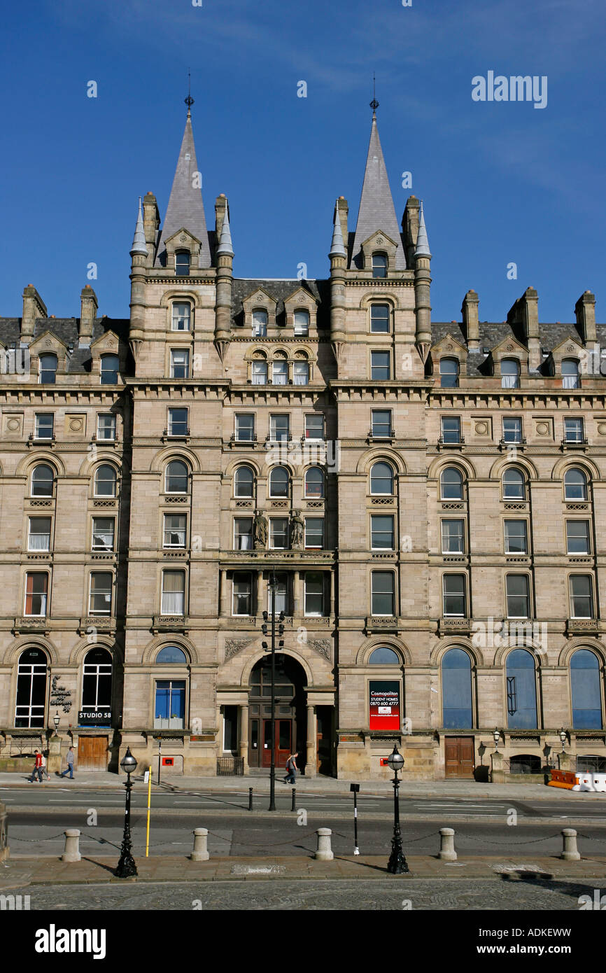 Lime Street Chambers Great North Western Hotel student residence Liverpool England UK Stock Photo