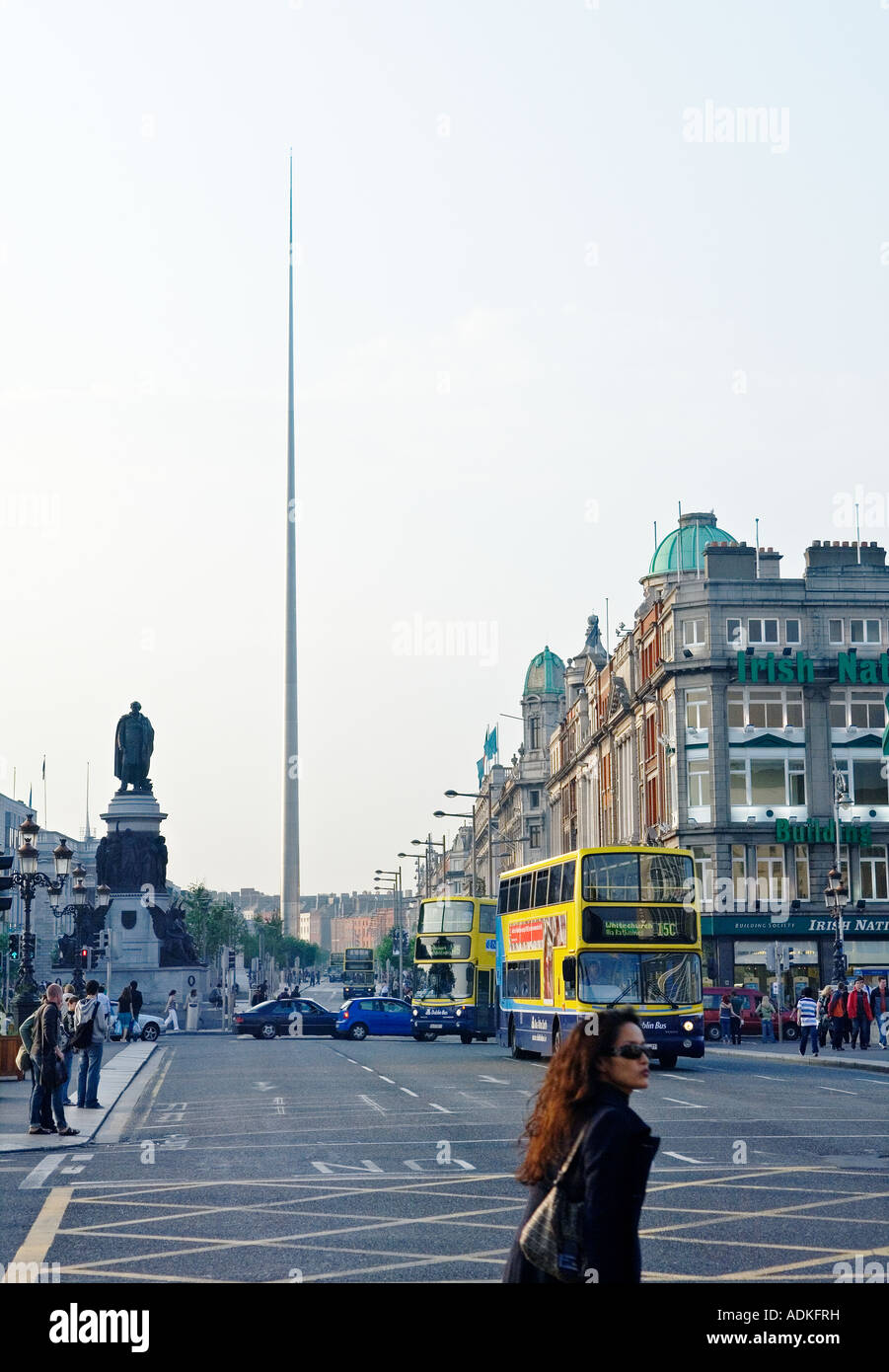 Dublin City. The Monument of Light, also know as the Dublin Spike