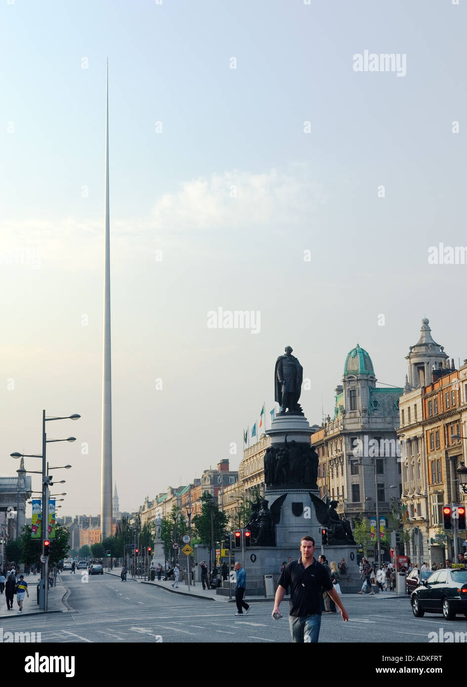 Dublin City. The Monument of Light, also know as the Dublin Spike
