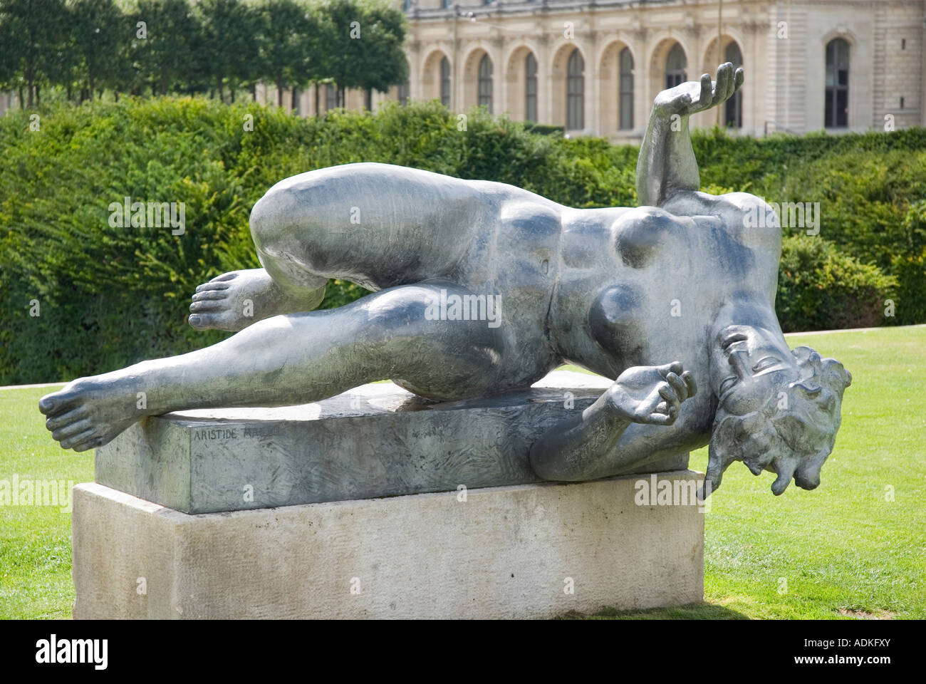 Aristide Maillol's lead Sculpture "The River" Stock Photo