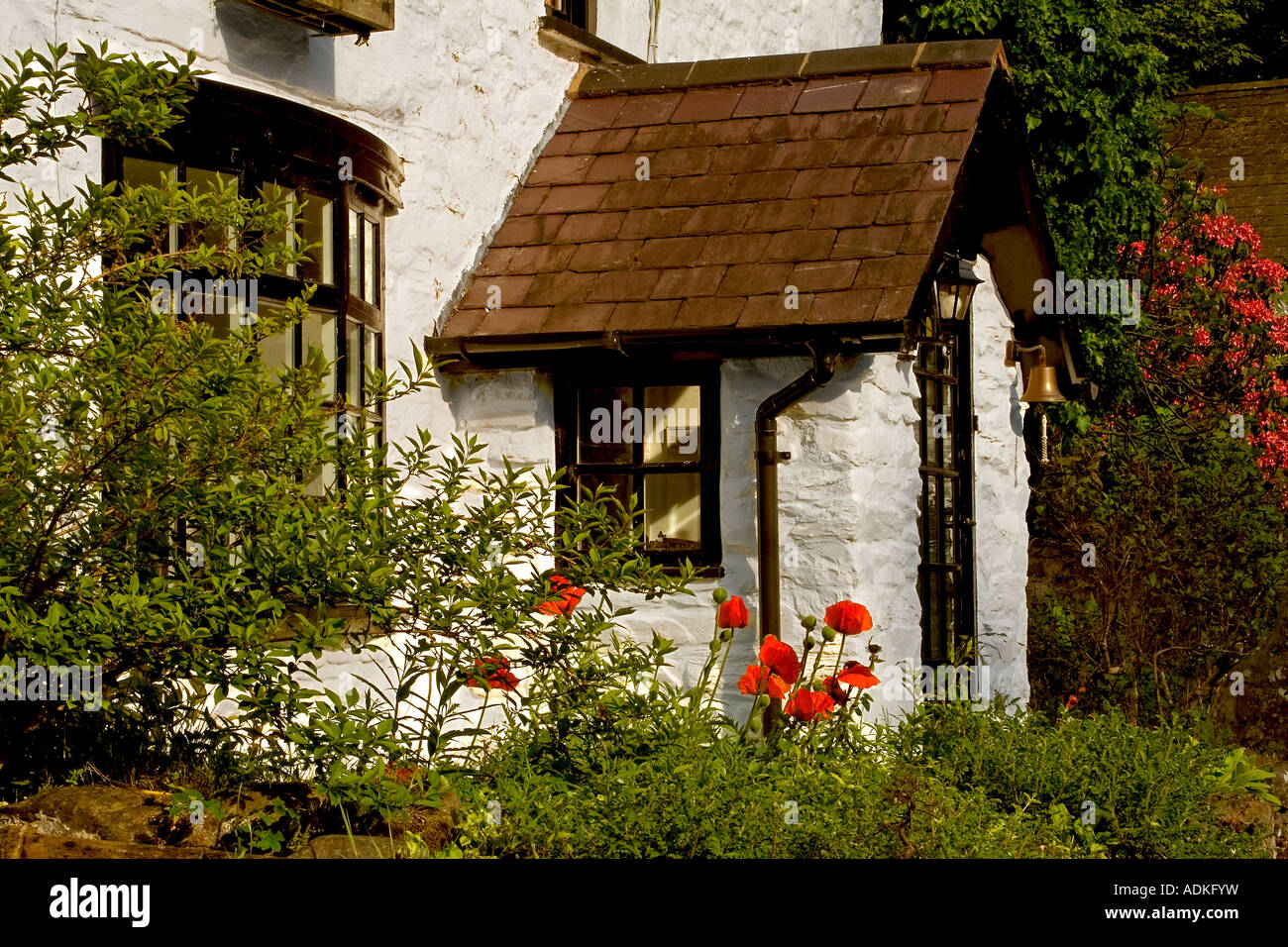 White cottage in wales hi-res stock photography and images - Alamy
