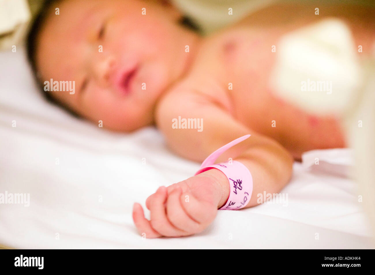 a newborn baby Stock Photo