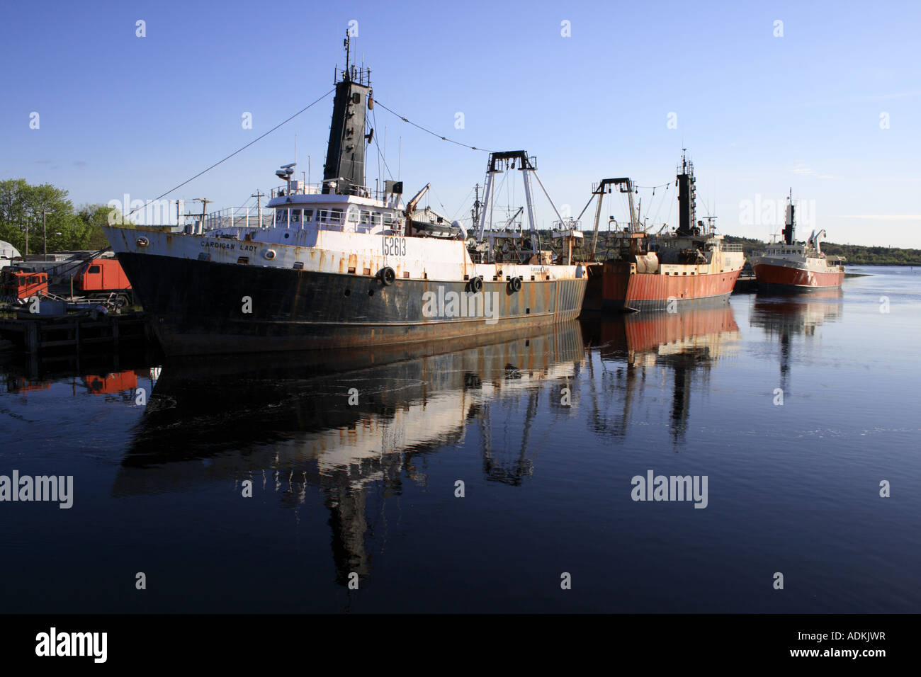 Canadian Navy ships at the port of Bridgewater, Nova Scotia, Canada, North America. Photo by