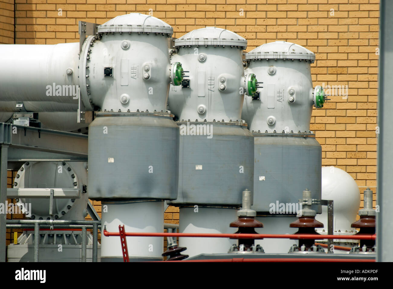 Gas Insulated Switching GIS electrical power transmission plant systems