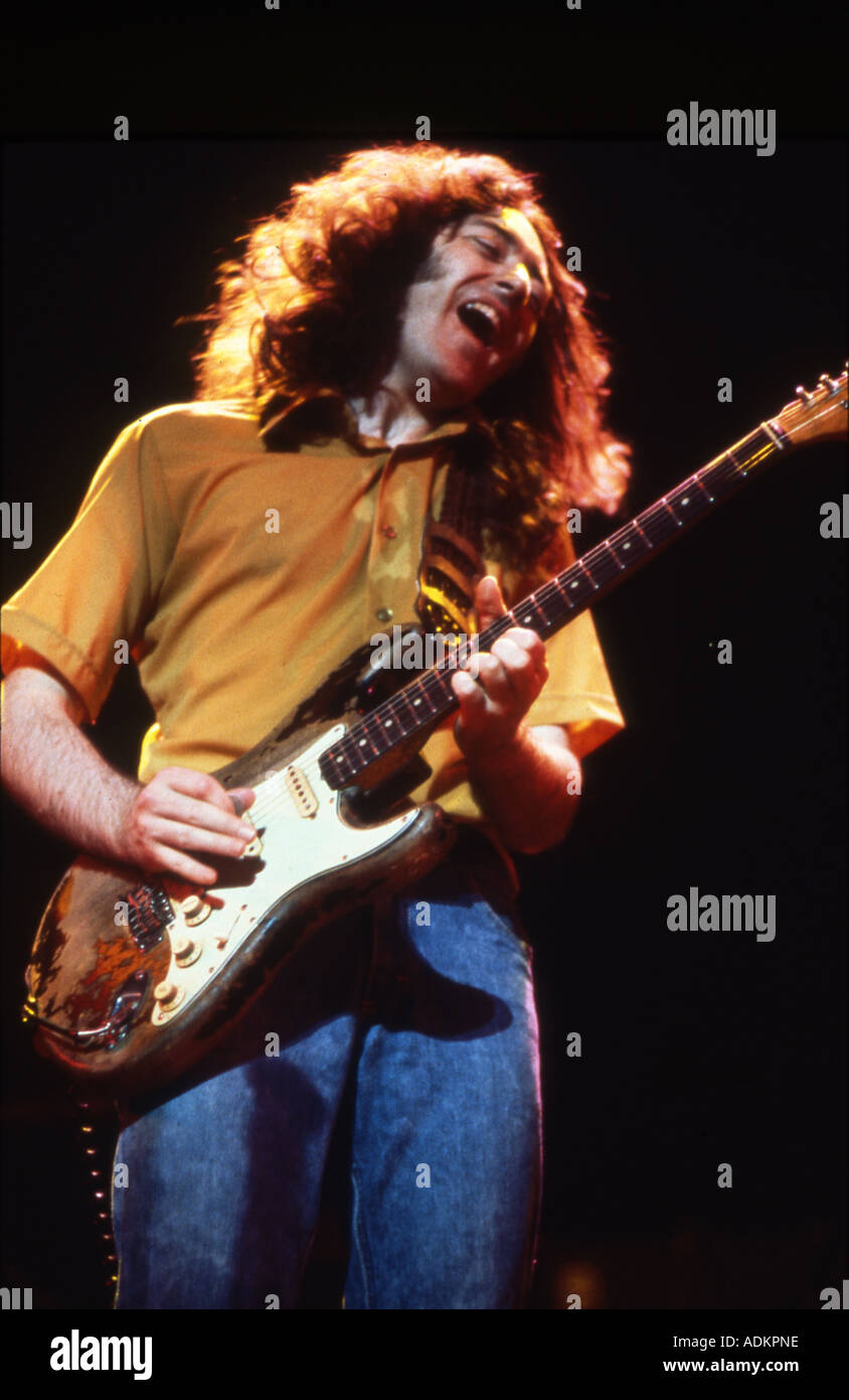 RORY GALLAGHER Irish musician about 1973 Stock Photo