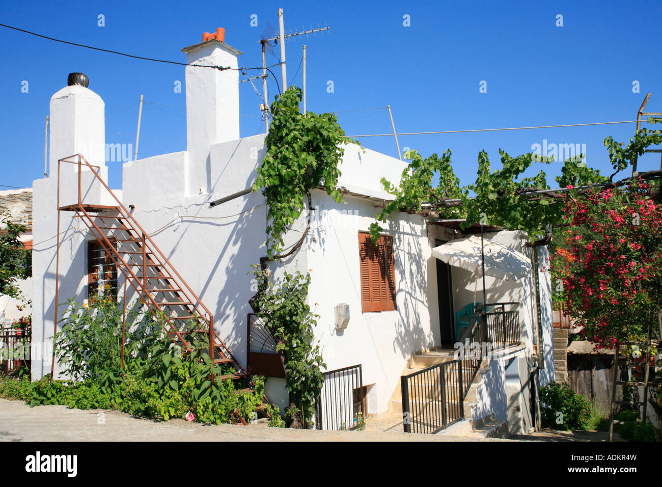 Theologos thassos street hi-res stock photography and images - Alamy