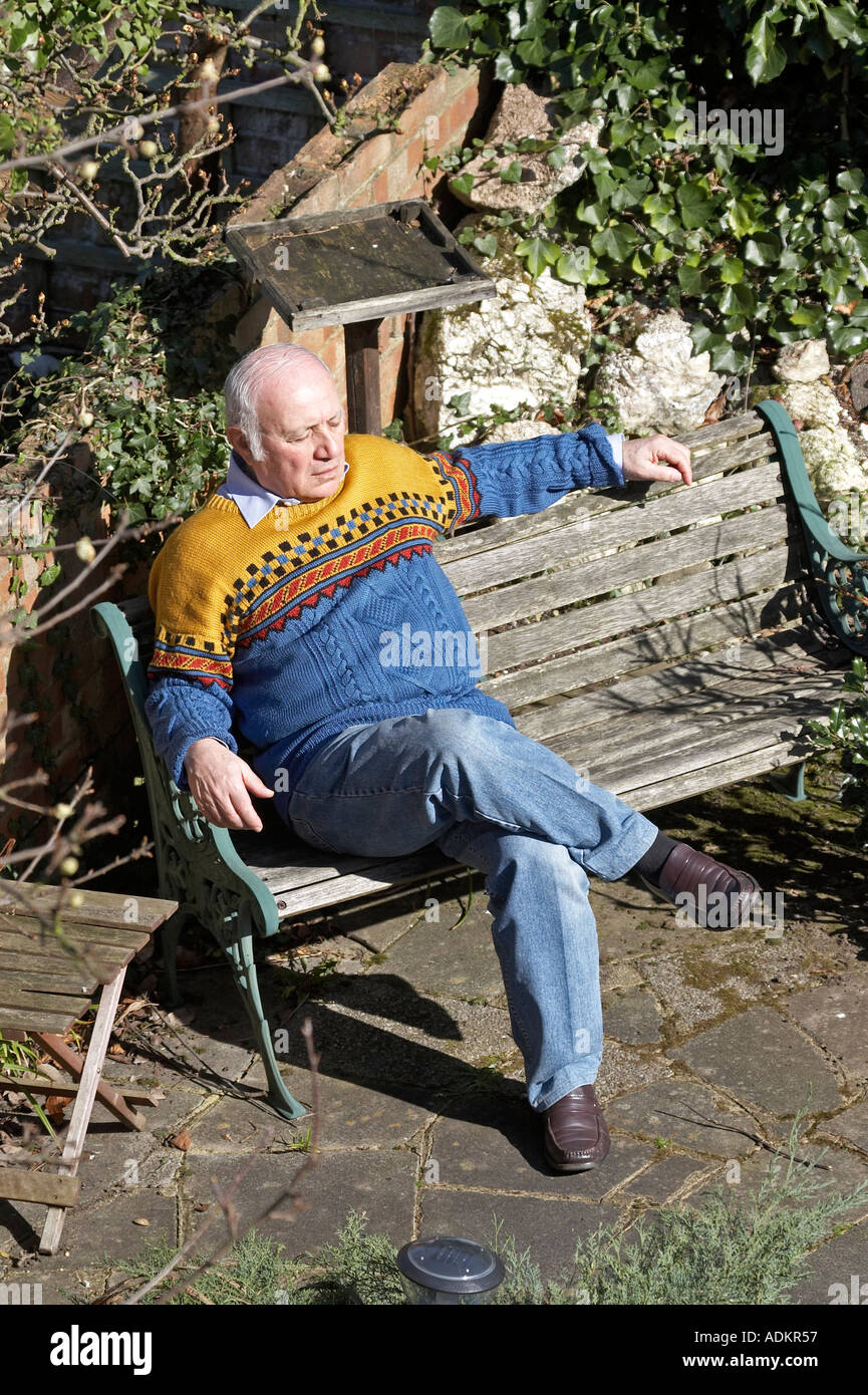 Download Older Man Sleeping Outside High Resolution Stock Photography And Images Alamy
