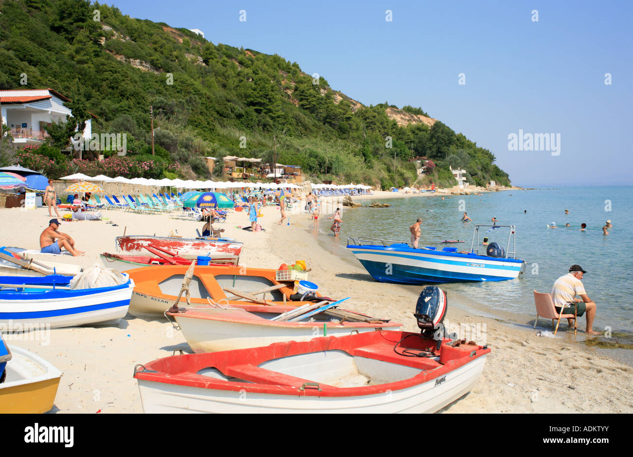 Beach Of Afitos On Kassandra Peninsula On The Peninsula Of Chalcidice beach-of-afitos-on-kassandra-peninsula-on-the-peninsula-of-chalcidice