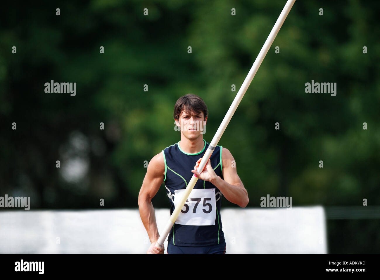 Portrait of a Male Pole Vaulter Stock Photo Alamy