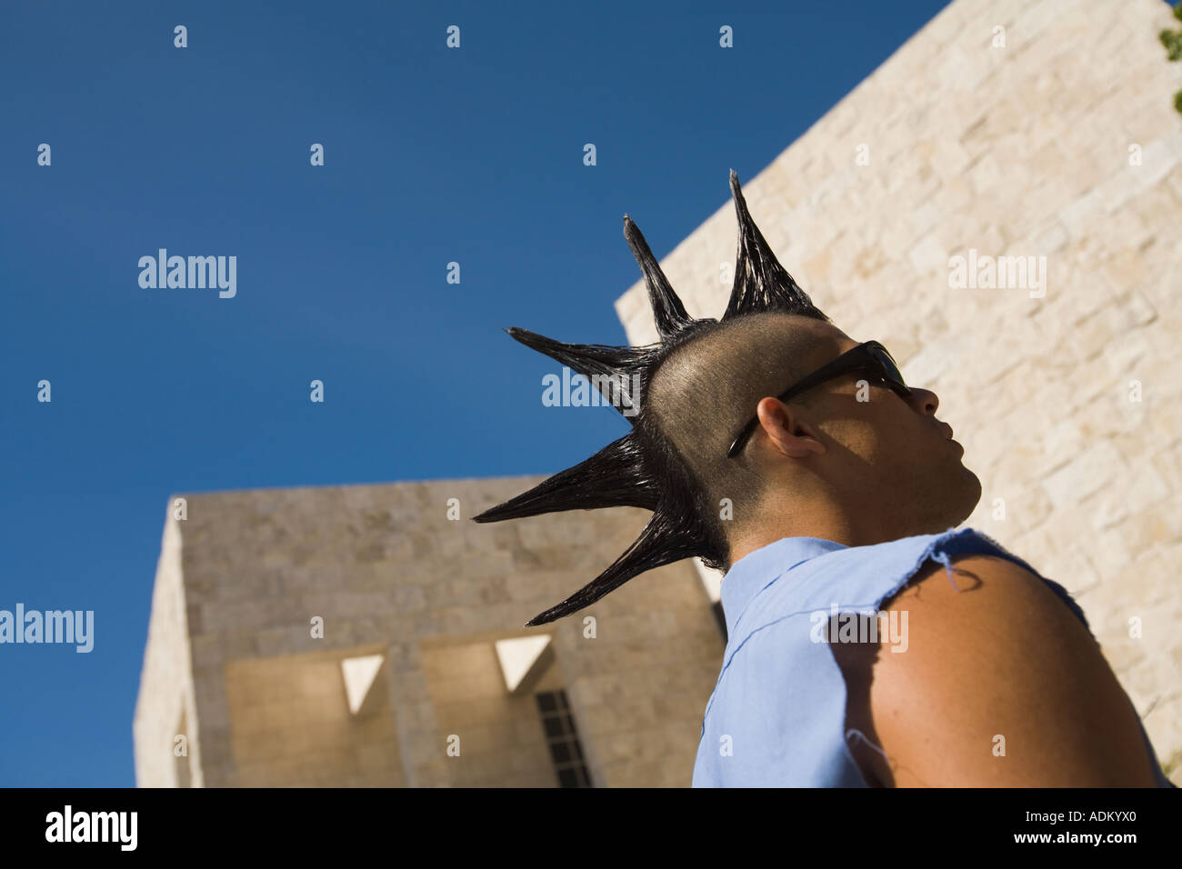 Spiked Hair Getty Center Brentwood Los Angeles California United States of America Stock Photo