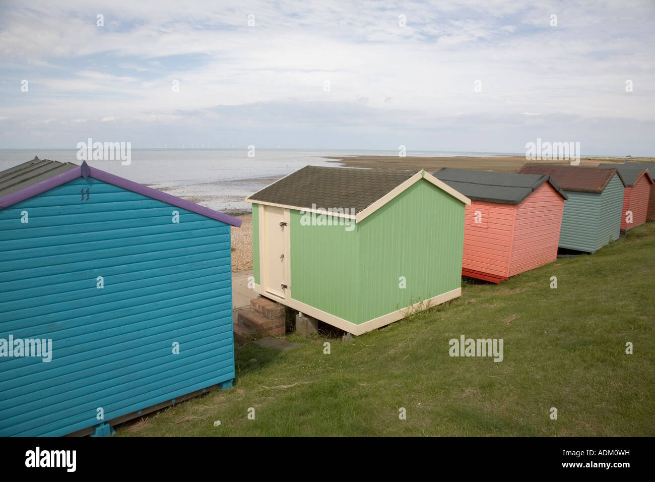 Beach huts at Tankerton near Whitstable Kent England Stock Photo Alamy