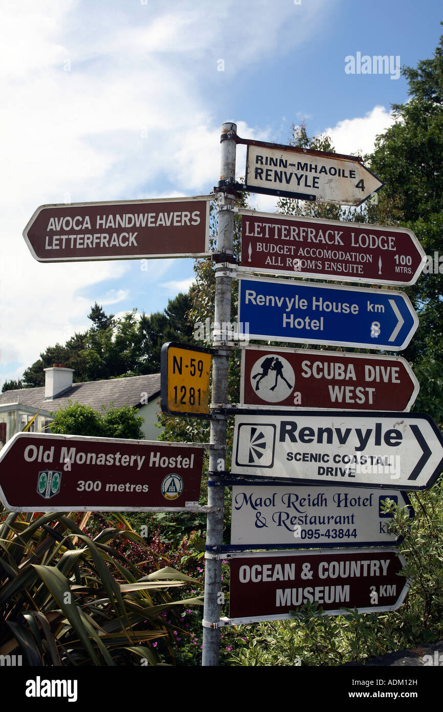 County galway ireland road sign hires stock photography and images Alamy