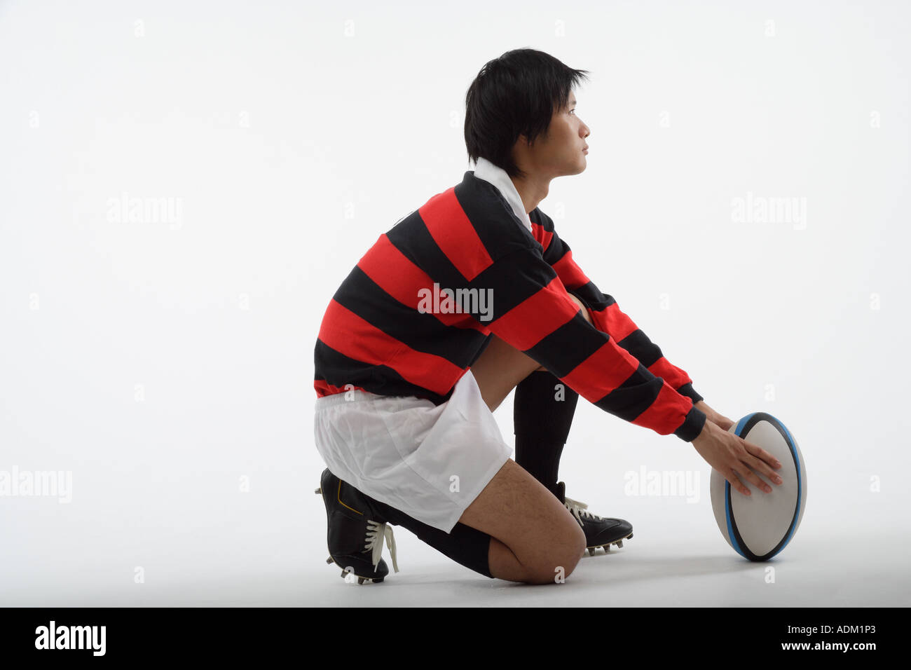 Portrait of Asian Rugby Player Stock Photo Alamy