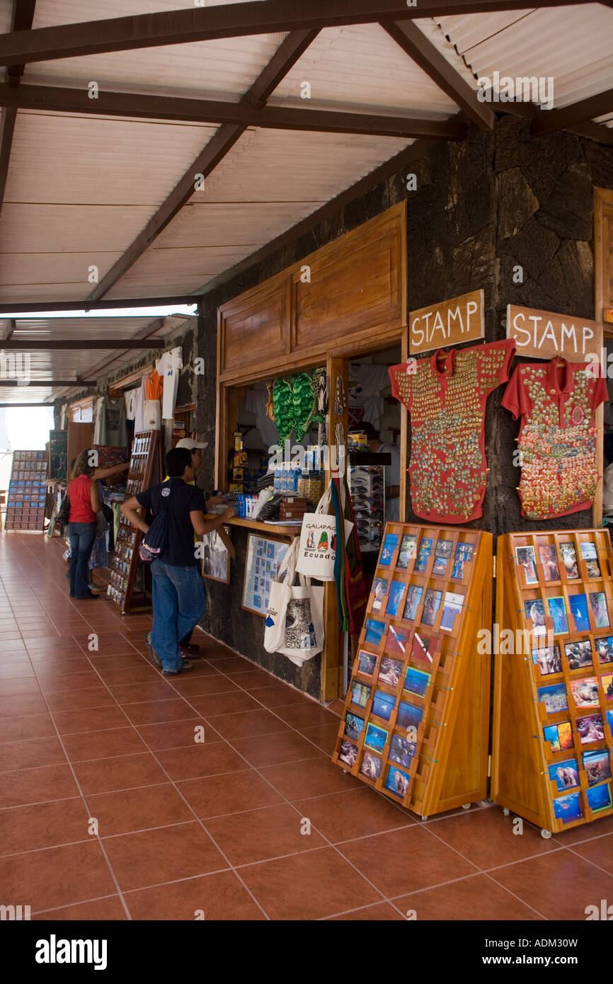 Tourist shop at the airport on the Island of Baltra Galapagos Ecuador Stock Photo