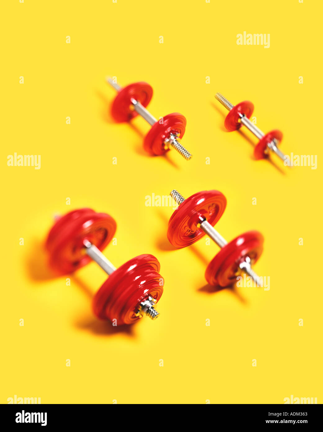 dumb bells Stock Photo