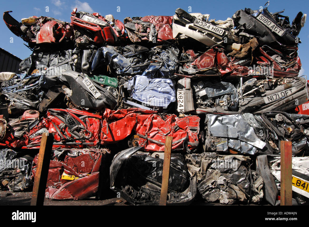 Scrap cars crushed cubes hires stock photography and images Alamy