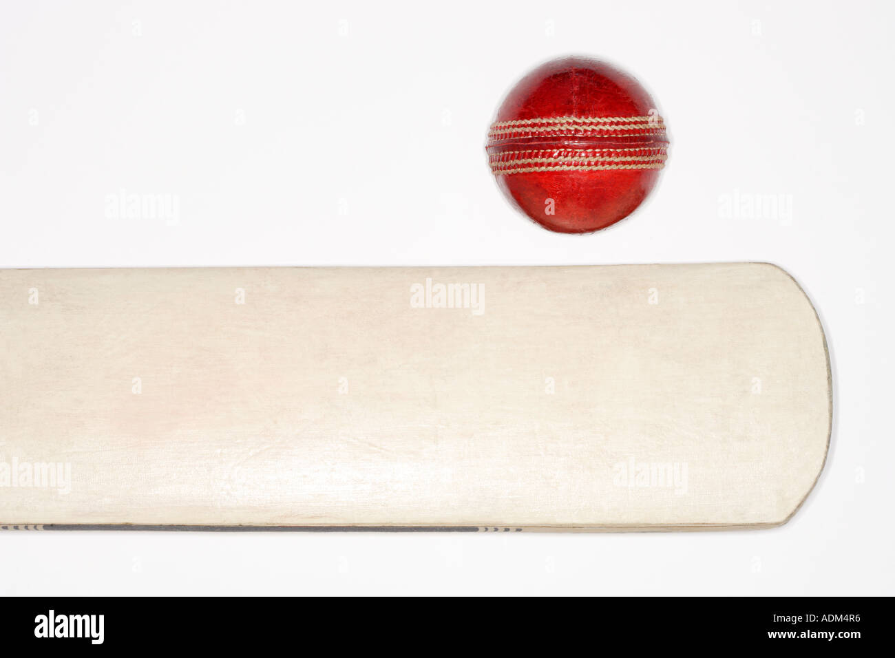 Cricket bat and ball Stock Photo Alamy