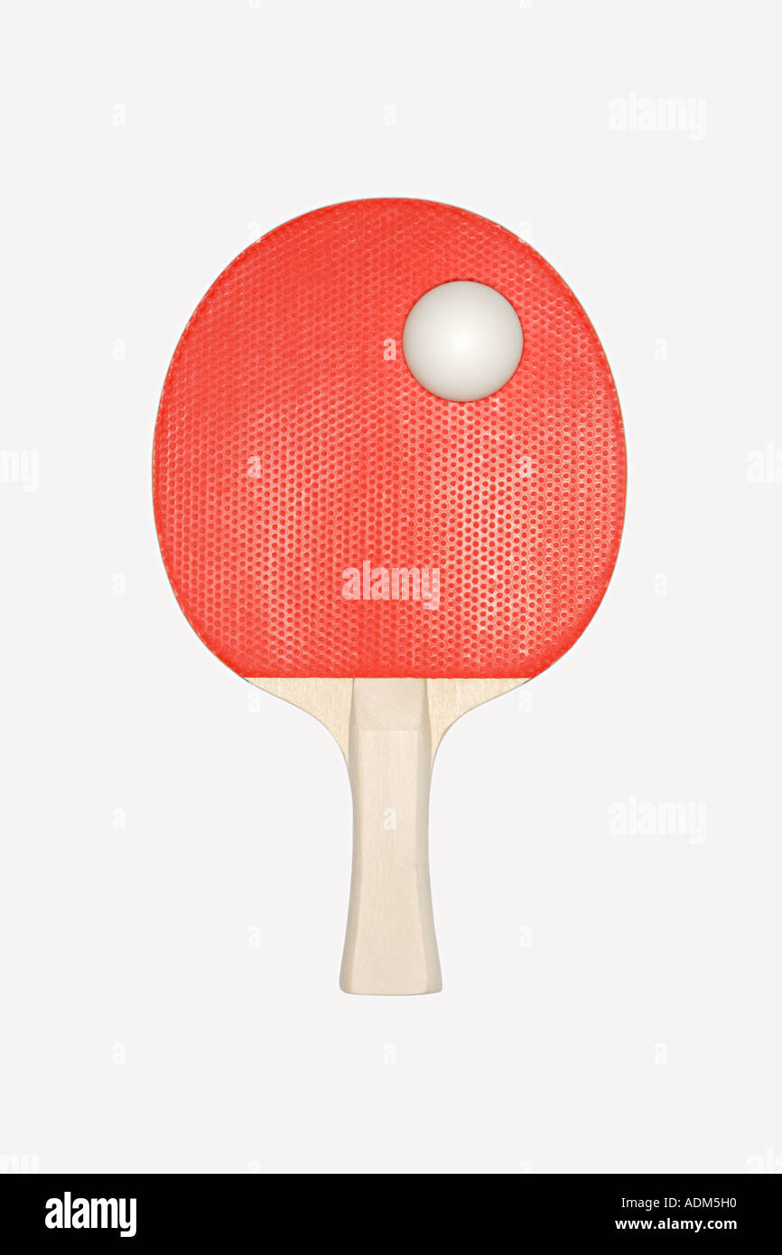 Table tennis bat and ball Stock Photo Alamy