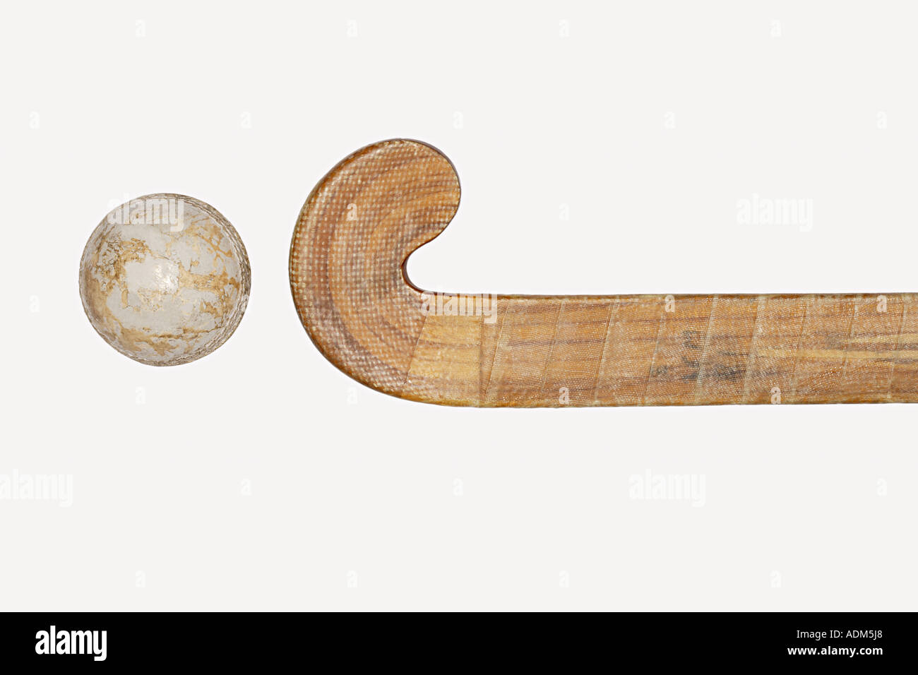 Hockey stick and ball Stock Photo Alamy