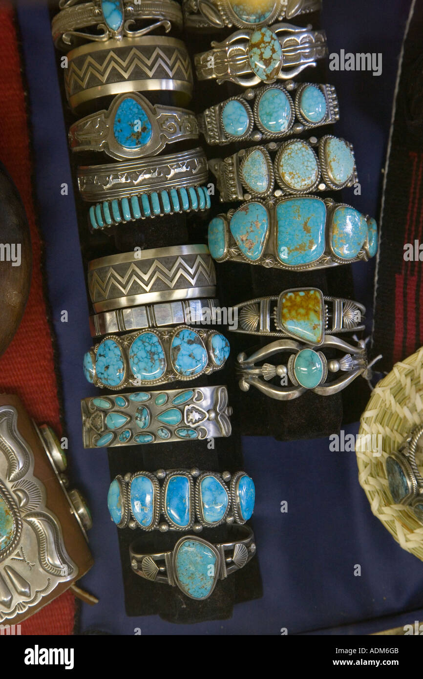 Navajo Jewelry Hubbell Trading Post Arizona USA Stock Photo - Alamy