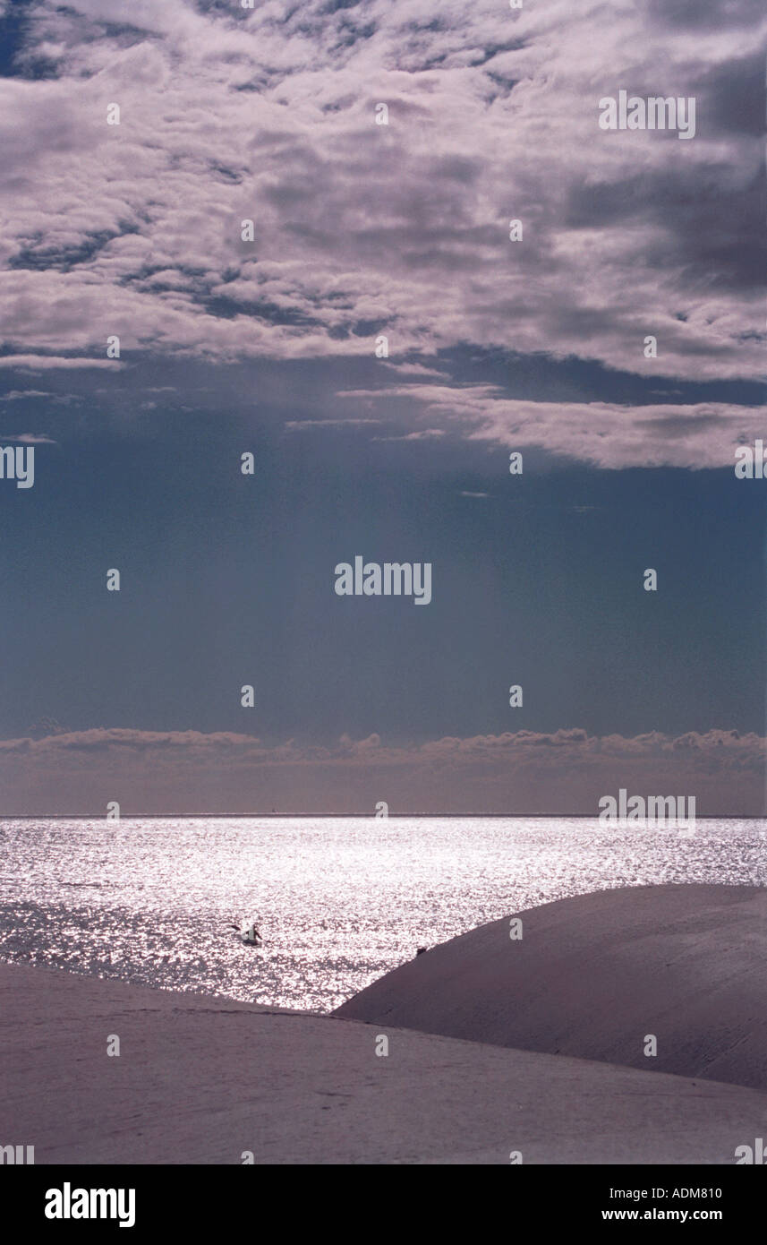 man in canoe in sea Stock Photo - Alamy