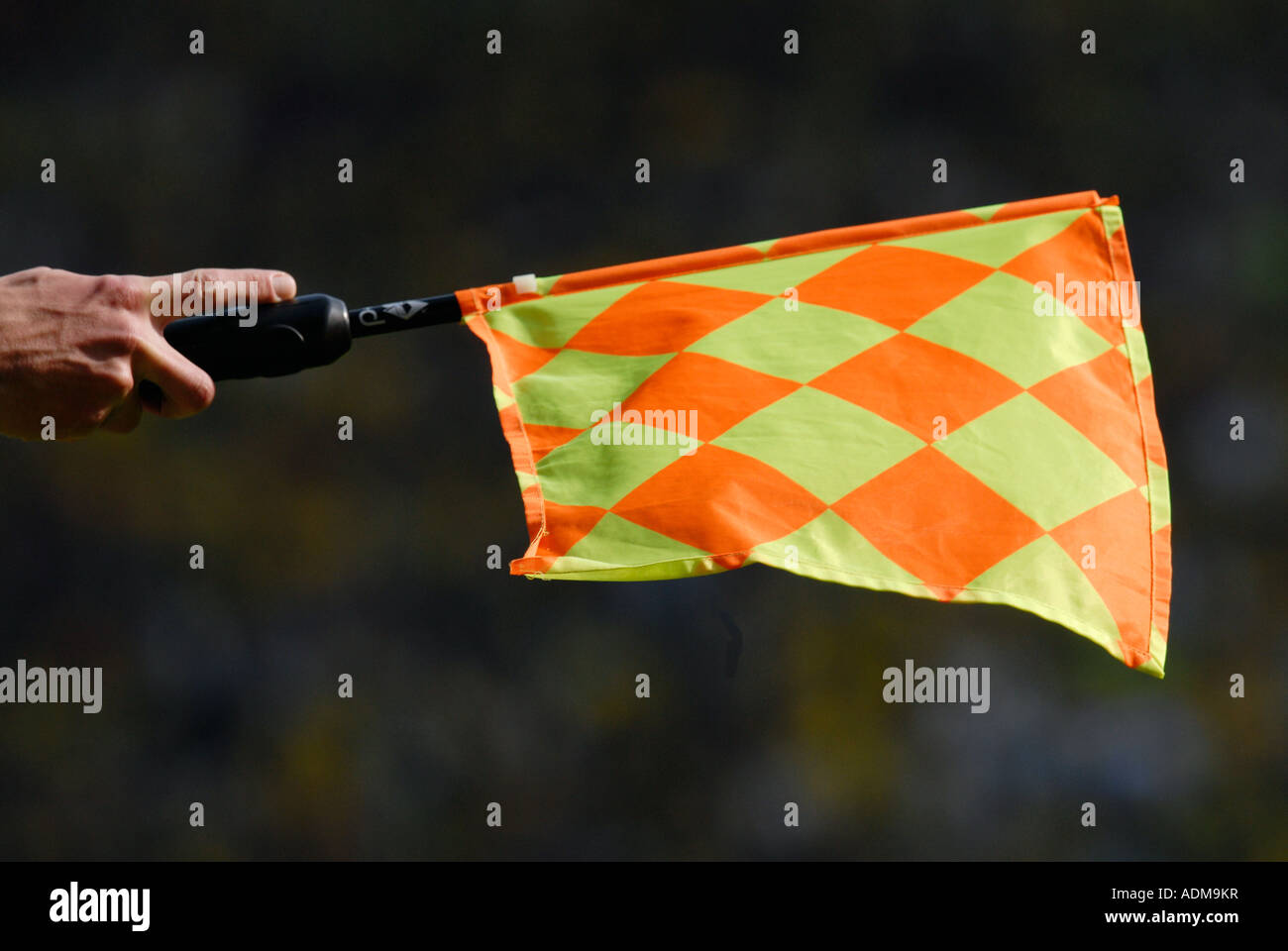 Soccer Referee flag Stock Photo Alamy
