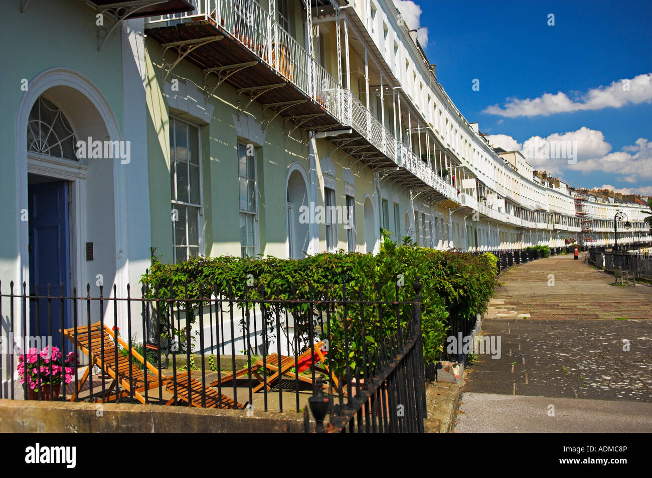 Historic houses Royal York Crescent Clifton Bristol England Stock Photo